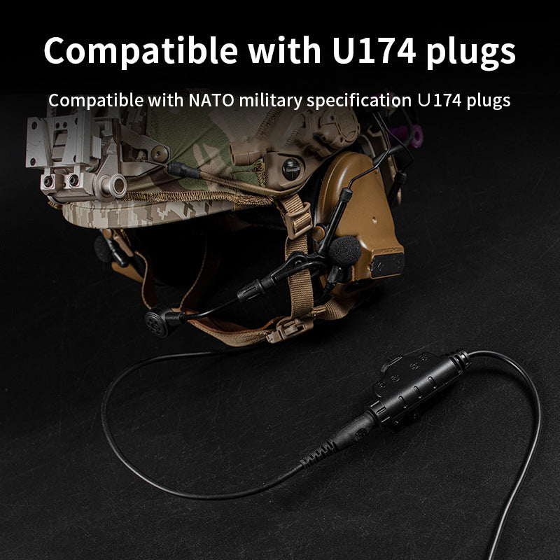 Tactical U94 V2 PTT Tactical Headphone Adapter with Various Plugs