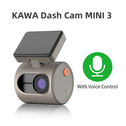 2K Dash Camera For Cars DVR Voice Control System