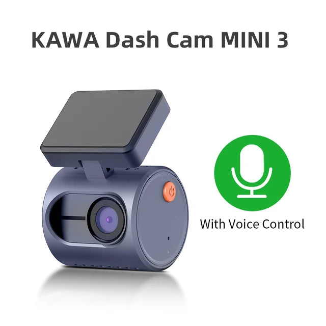 2K Dash Camera For Cars DVR Voice Control System