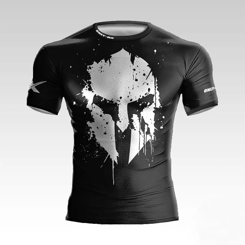 Spartan Warrior 3D Muscle Tee - Bold Streetwear for Gym & Everyday