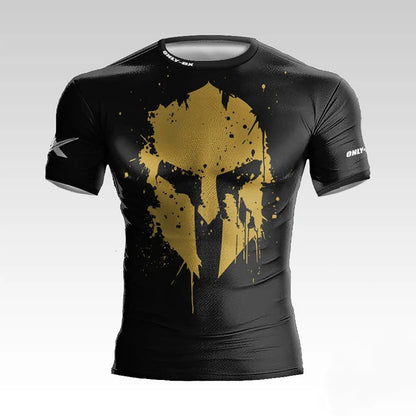 Spartan Warrior 3D Muscle Tee - Bold Streetwear for Gym & Everyday