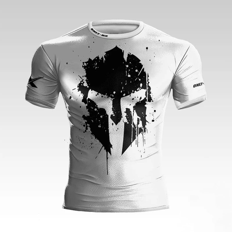 Spartan Warrior 3D Muscle Tee - Bold Streetwear for Gym & Everyday