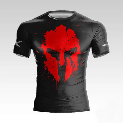 Spartan Warrior 3D Muscle Tee - Bold Streetwear for Gym & Everyday