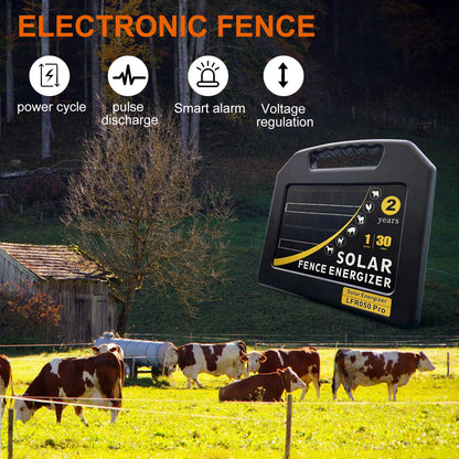 MaxGuard 48KM Solar-Powered Electric Fence Energizer: Ultimate Farm Protection
