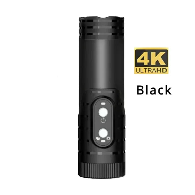 4K Full HD Wifi Portable Camera Waterproof and Anti Shock Flashlight