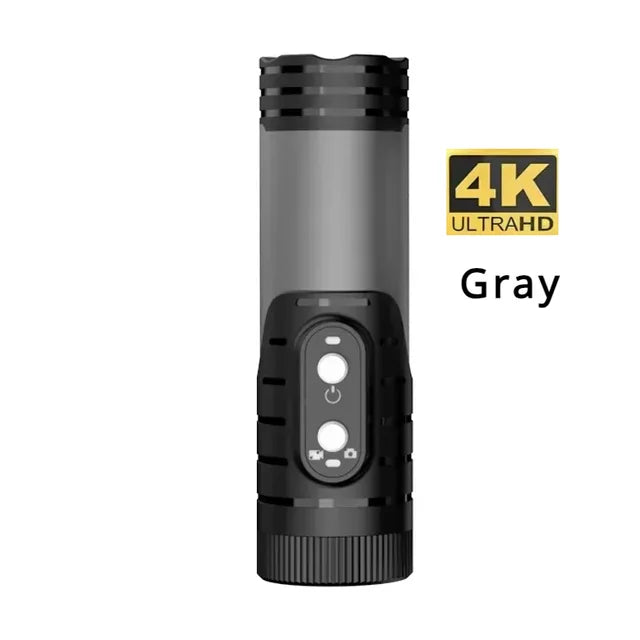 4K Full HD Wifi Portable Camera Waterproof and Anti Shock Flashlight