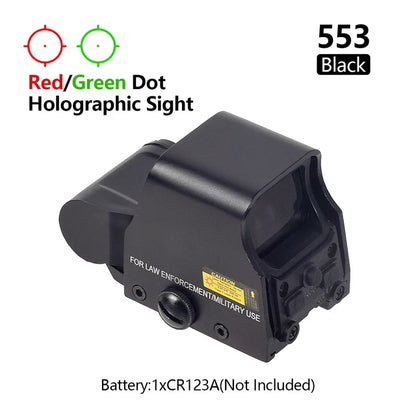 551 552 553 558 Red Green Dot Holographic Sight Scope Hunting Reflex Sight Riflescope 20mm Mount Airsoft Gun