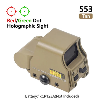 551 552 553 558 Red Green Dot Holographic Sight Scope Hunting Reflex Sight Riflescope 20mm Mount Airsoft Gun