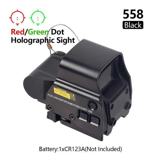 551 552 553 558 Red Green Dot Holographic Sight Scope Hunting Reflex Sight Riflescope 20mm Mount Airsoft Gun