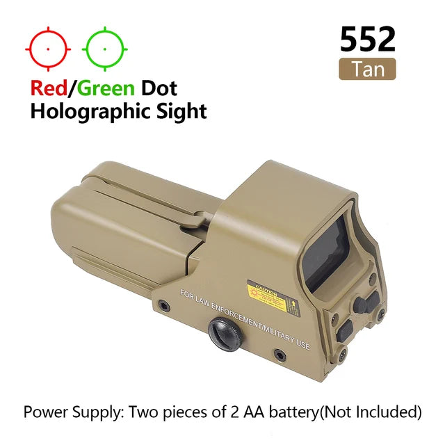 551 552 553 558 Red Green Dot Holographic Sight Scope Hunting Reflex Sight Riflescope 20mm Mount Airsoft Gun