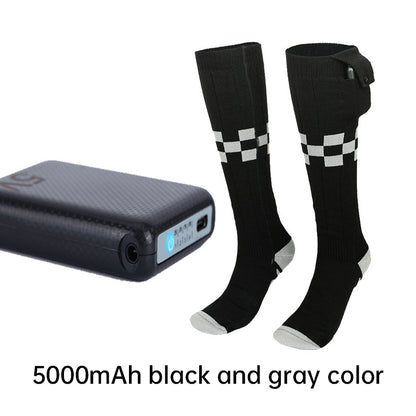 Heated Socks APP Remote Control 6000/5000mAh Rechargeable Battery Winter Thermal Electric Heating Thick Socks