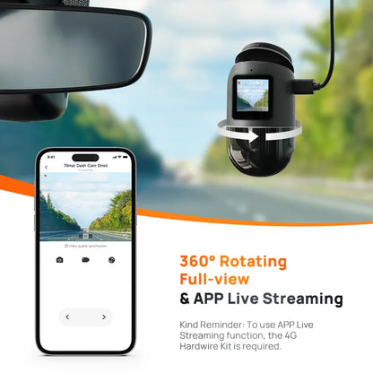 "Transform Your Drive: Dash Cam Omni X200 with 360° View & AI Motion Detection"