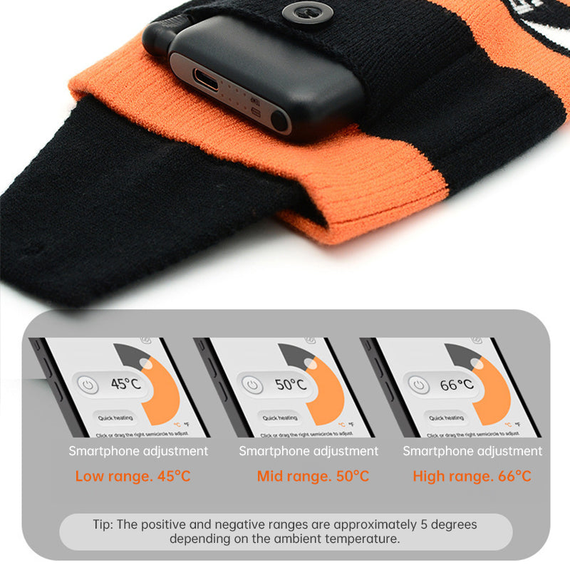 Heated Socks APP Remote Control 6000/5000mAh Rechargeable Battery Winter Thermal Electric Heating Thick Socks