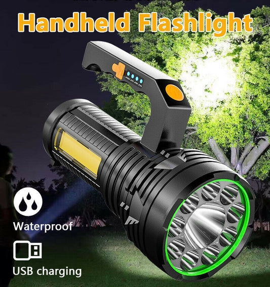 Strong Light Portable Light Flashlight Multi-Function Rechargeable Waterproof Searchlight Outdoor Emergency USB Outdoor Light