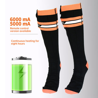 Heated Socks APP Remote Control 6000/5000mAh Rechargeable Battery Winter Thermal Electric Heating Thick Socks