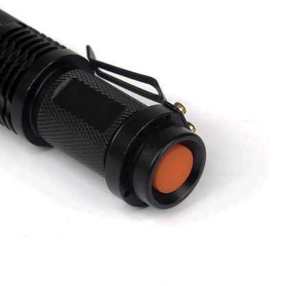 6PCS/Set Mini Flashlight Waterproof LED light Zoomable Torch AA 14500 battery