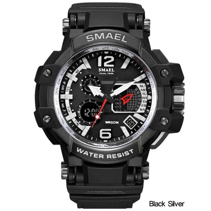 SMAEL 1509 Men Quartz Digital Watch Mens Sport Watches Electronic Military Wrist watch Male Waterproof Clock  Relogios Masculino