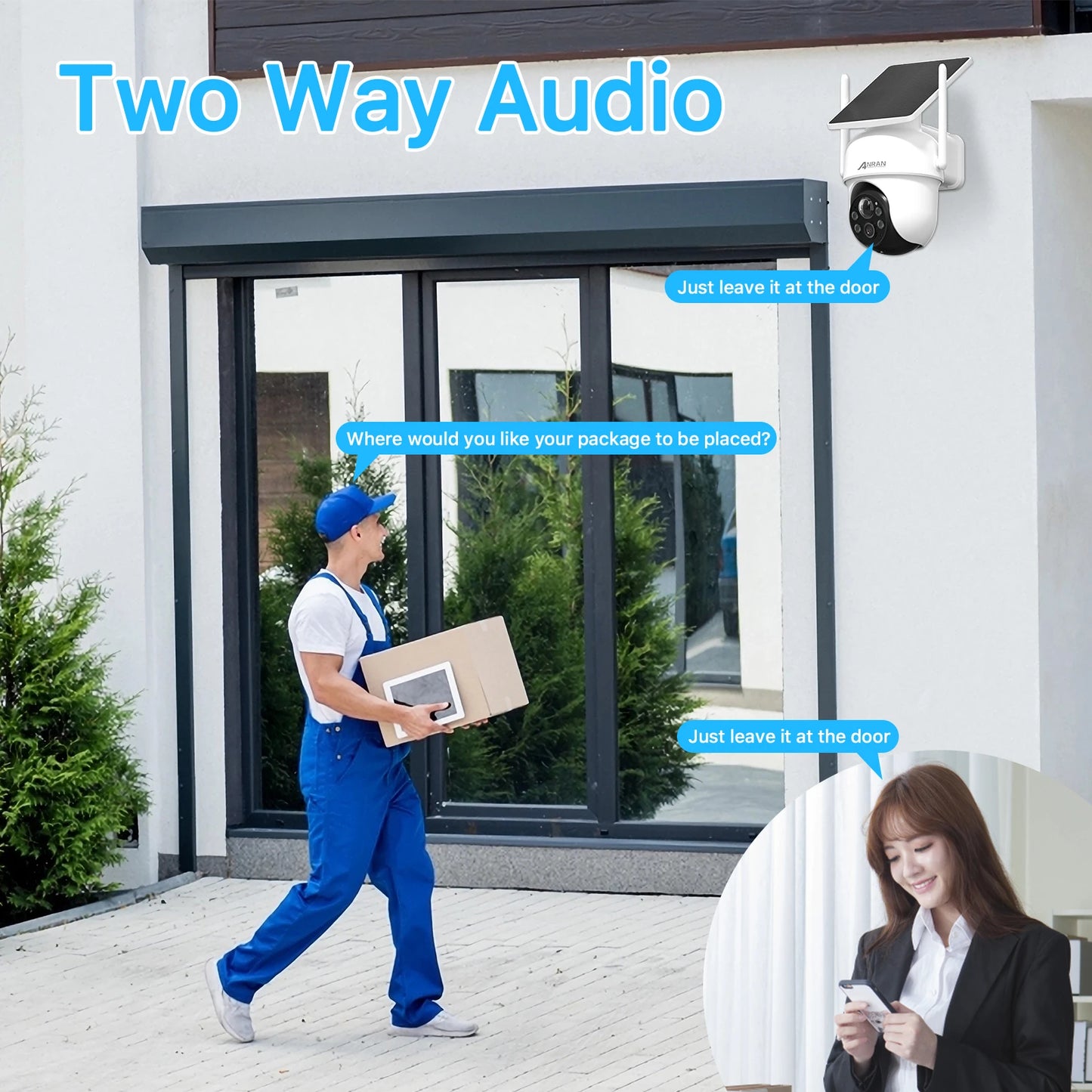 4 Channel Solar Wireless 360 PTZ CCTV System