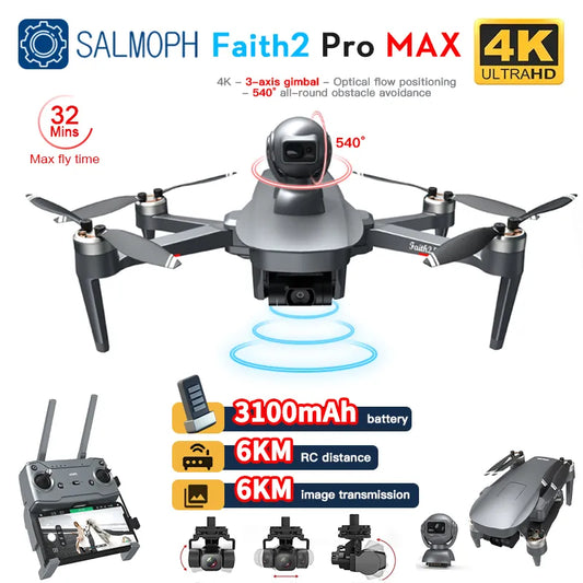 C-FLY Faith2 Pro Drone 4K Professional 3-Axis Gimbal 5G Wifi GPS FPV