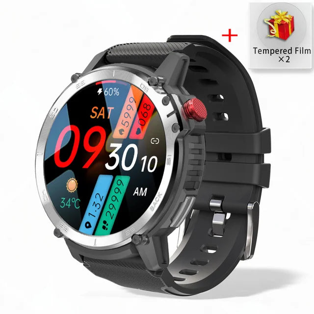 "Rugged Titan C22: The Ultimate 3ATM Waterproof Sport Smartwatch for the Modern Adventurer"