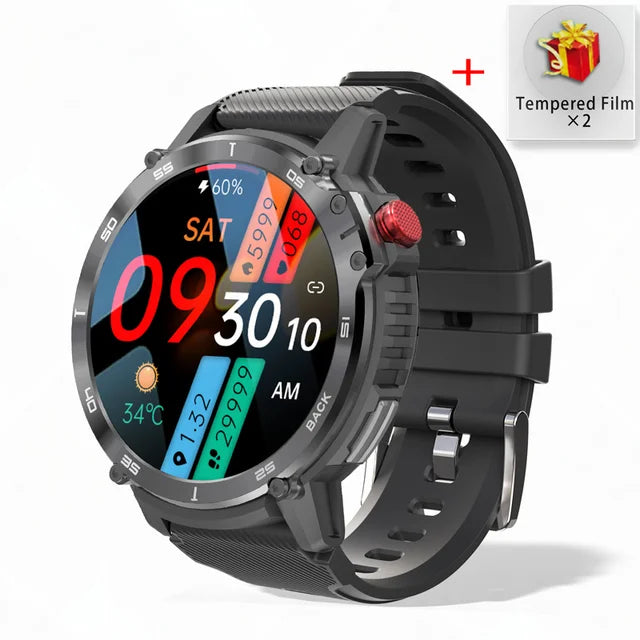 "Rugged Titan C22: The Ultimate 3ATM Waterproof Sport Smartwatch for the Modern Adventurer"