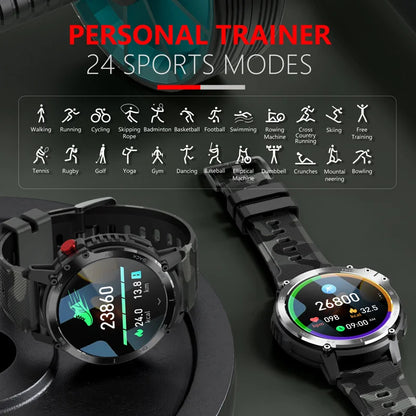 "Rugged Titan C22: The Ultimate 3ATM Waterproof Sport Smartwatch for the Modern Adventurer"