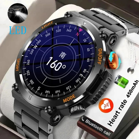 Pathfinder LED Military Smart Watch: Navigate Your World with Precision"