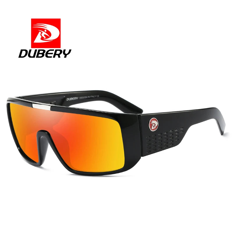 "DUBERY Retro Lux: Oversized Colourful Mirror Sunglasses - Fashion Meets Function"