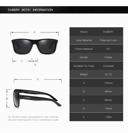 "Revolutionise Your Style: DUBERY Vintage Polarised Sunglasses - Drive in Style!"