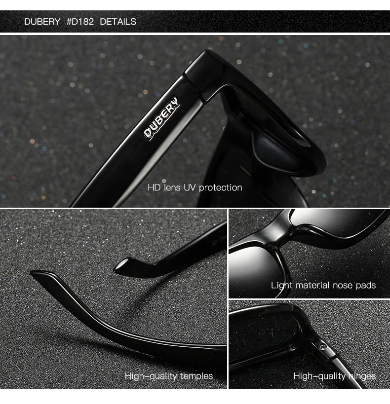 "Revolutionise Your Style: DUBERY Vintage Polarised Sunglasses - Drive in Style!"
