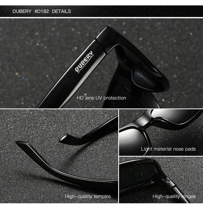 "Revolutionise Your Style: DUBERY Vintage Polarised Sunglasses - Drive in Style!"