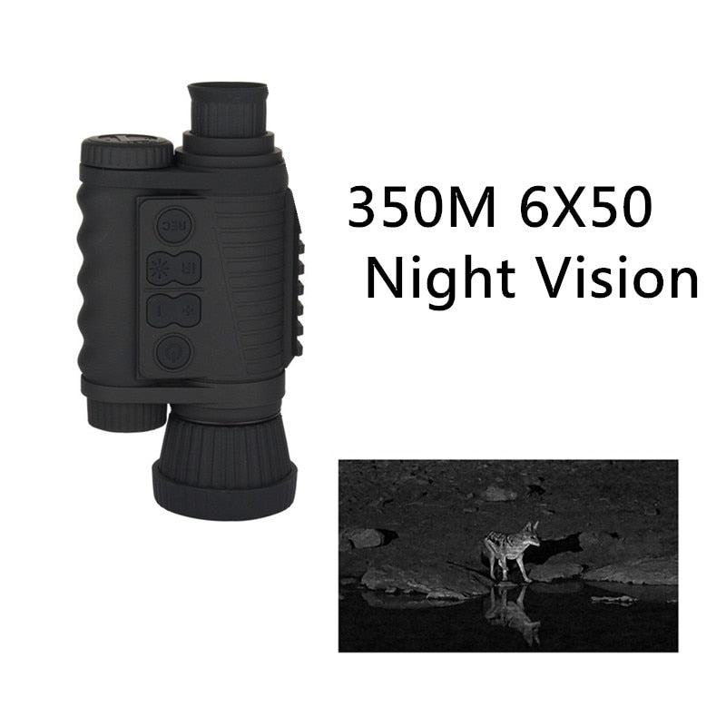 350 MRange Handheld HD 6X50 Infrared Digital Night Vision Device Tactical IR Night Monocular