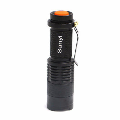 6PCS/Set Mini Flashlight Waterproof LED light Zoomable Torch AA 14500 battery