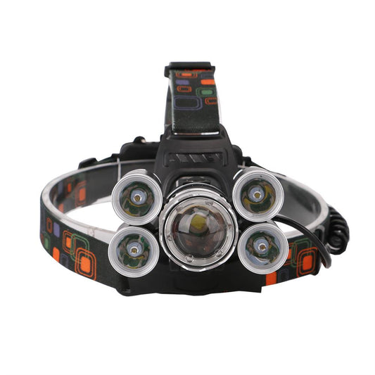 12000Lm XML T6 5 LED Headlight 4 Modes Torch