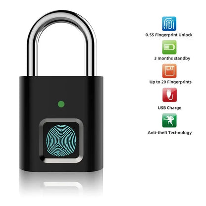"Secure Your Belongings with Our Advanced Fingerprint Padlock!"