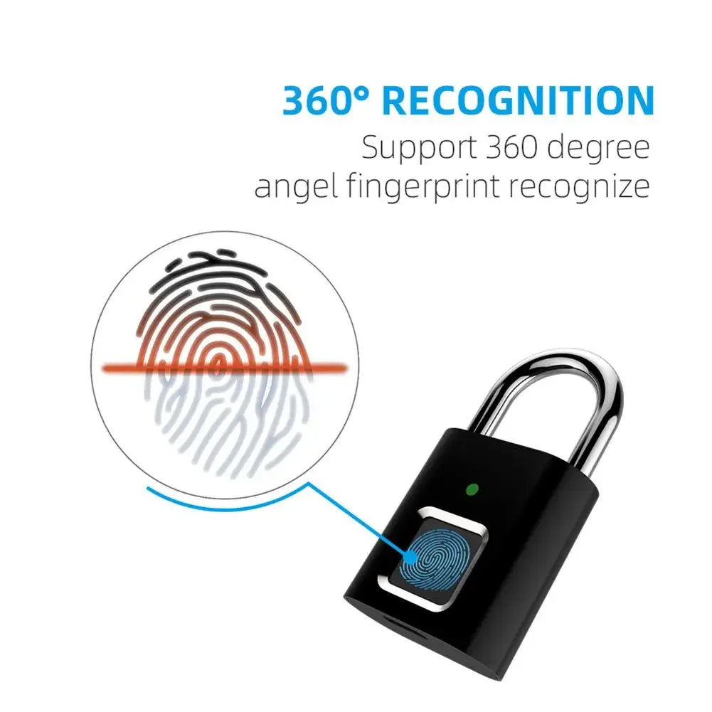 "Secure Your Belongings with Our Advanced Fingerprint Padlock!"