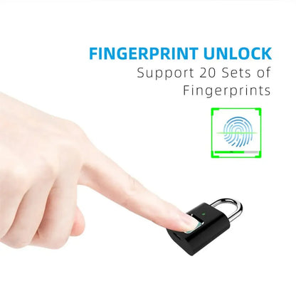 "Secure Your Belongings with Our Advanced Fingerprint Padlock!"