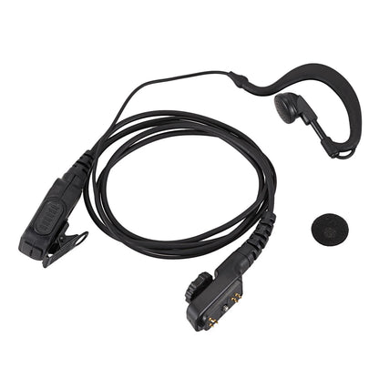 G Shape Earpiece Headset With Big Ptt For Hytera Radio Pd580 Pd700 Pd780 Pt580H