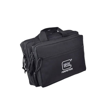 "Tactical Dual Gun Range Bag: Universal Handgun Storage and Transport Solution"