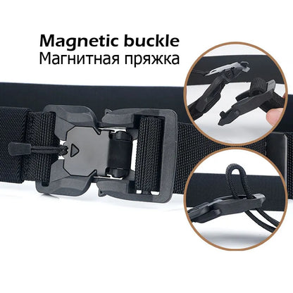 Quick Release Magnetic Buckle Military Belt.