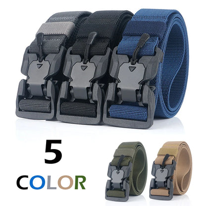 Quick Release Magnetic Buckle Military Belt.