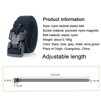 Quick Release Magnetic Buckle Military Belt.