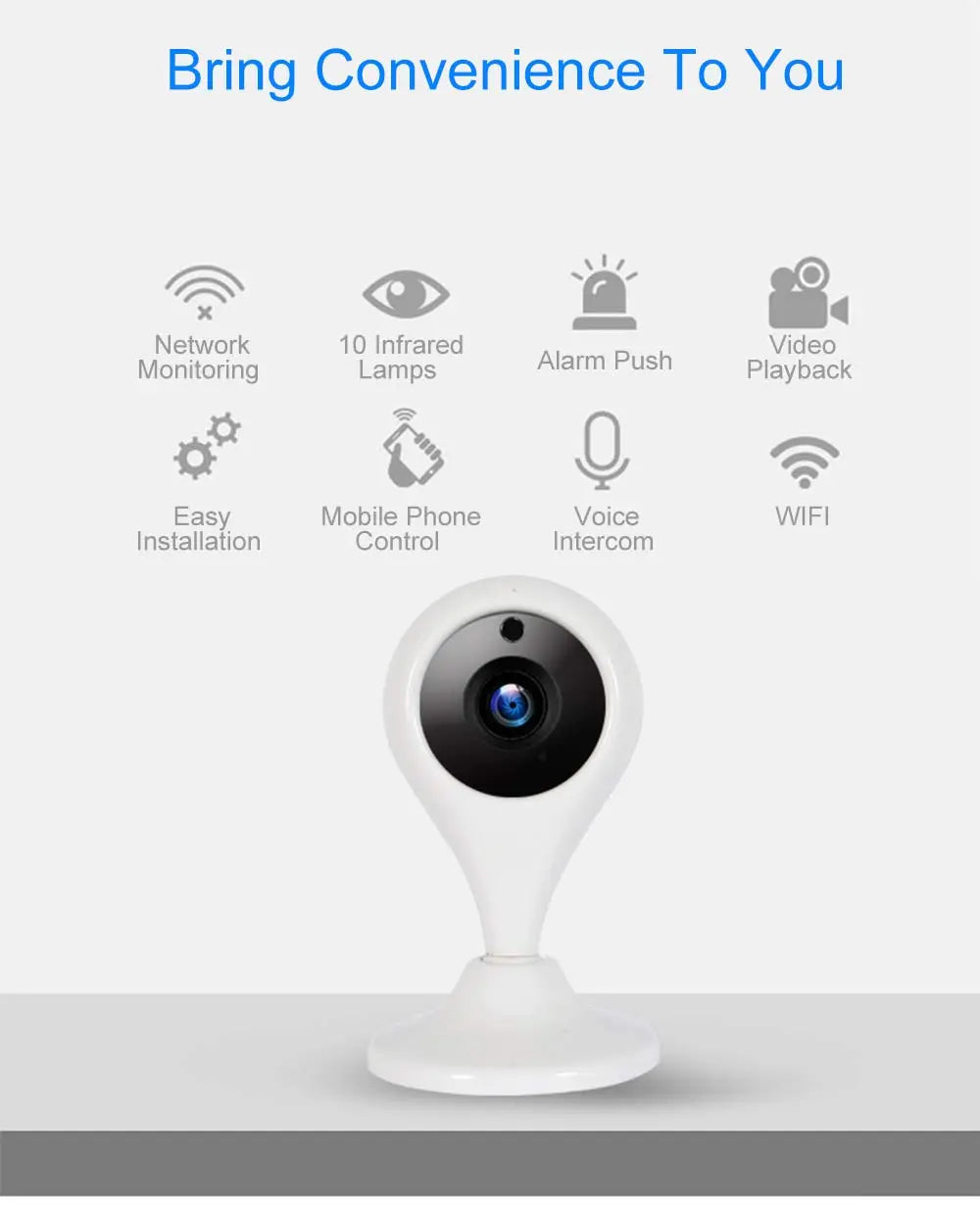 "Stay Connected 24/7: Ultimate Wireless IP Camera with Two-Way Audio & Motion Sensor"