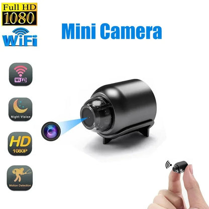 "Ultra-Discreet 1080P Mini Wireless Camera: Night Vision & Motion Detection Security"