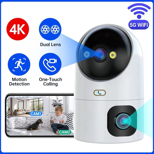10X Zoom Dual Lens Auto Tracking WiFi CCTV Camera
