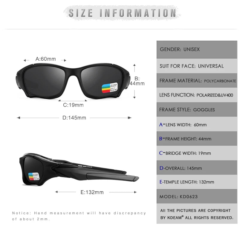 KDEAM Strong Arm Polarized Sunglasses for Ultimate Clarity & Protection"