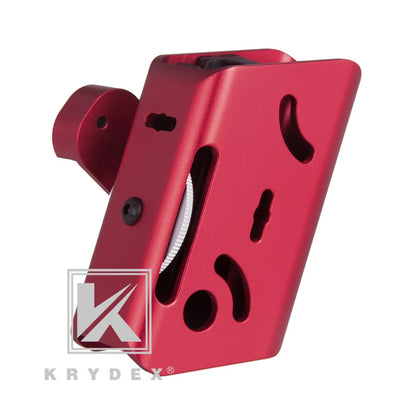 "Gain the Competitive Edge: KRYDEX IPSC Red Aluminum Holster & Magazine Pouch"