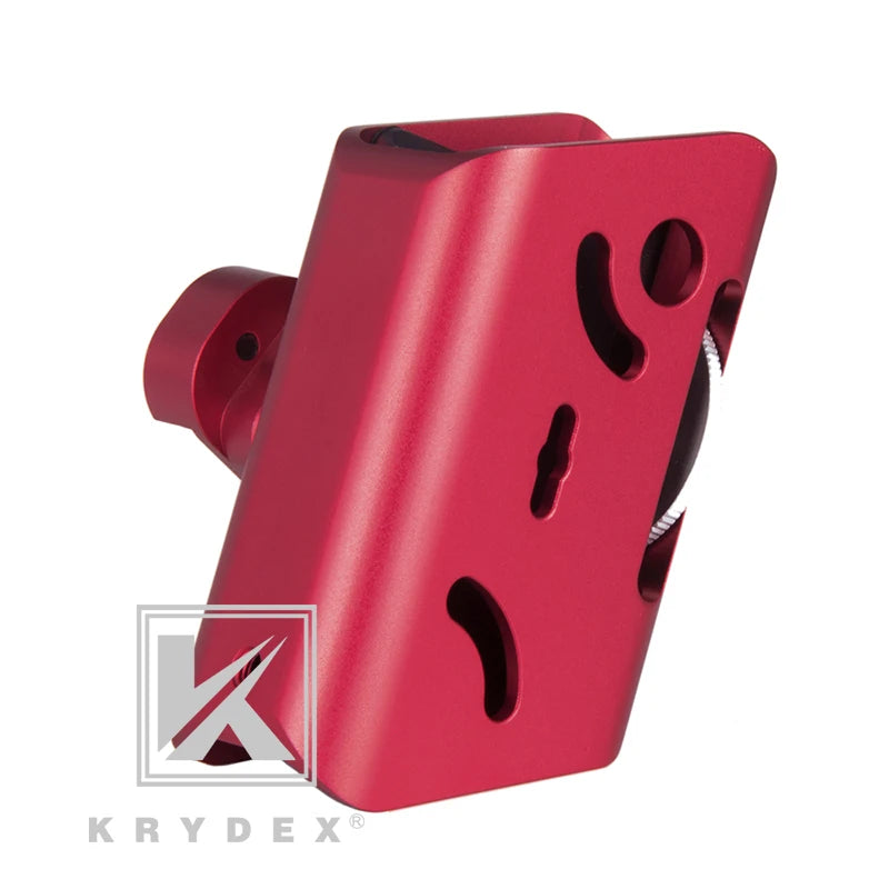 "Gain the Competitive Edge: KRYDEX IPSC Red Aluminum Holster & Magazine Pouch"