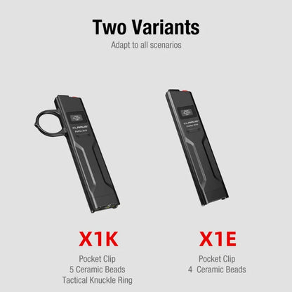 Klarus X1 FlatTac 4200 Lumens Ultra Slim EDC Flashlight