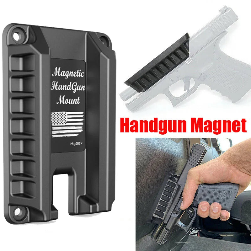 Magnetic  Mount Gun Holder,Fits Glock Series, Springfield, S&W, M&P, Ruger,Taurus, HK, Sig